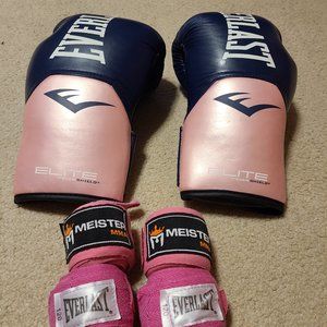 Everlast Elite Pro Style Training Gloves with wrap